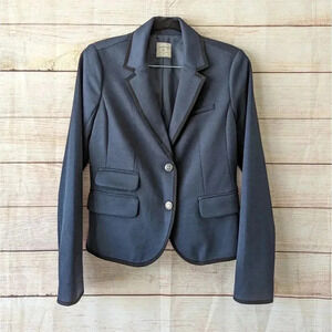 Gap The Academy Blazer Women's Size 0 Navy Blue Uniform Lined Jacket Long Sleeve